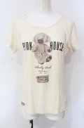 PINK HOUSE / メリーソートコラボTシャツ M アイボリー O-25-07-29-004-LO-TO-OW-OS
