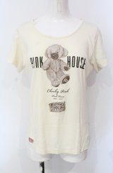 PINK HOUSE / メリーソートコラボTシャツ M アイボリー O-25-07-29-004-LO-TO-OW-OS