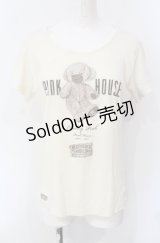 PINK HOUSE / メリーソートコラボTシャツ M アイボリー O-25-07-29-004-LO-TO-OW-OS