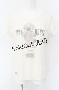 PINK HOUSE / メリーソートコラボTシャツ M アイボリー O-25-07-29-004-LO-TO-OW-OS