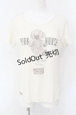 画像1: PINK HOUSE / メリーソートコラボTシャツ M アイボリー O-25-07-29-004-LO-TO-OW-OS