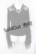 Qutie Frash / カップ入り蜘蛛の巣レースカットソー【旧タグ】  ブラック O-25-07-29-027-QU-TO-IG-OS
