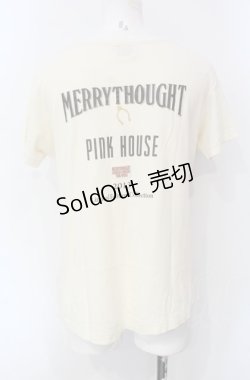 画像2: PINK HOUSE / メリーソートコラボTシャツ M アイボリー O-25-07-29-004-LO-TO-OW-OS