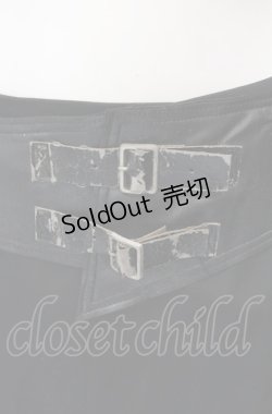 画像2: BPN / 合皮ベルト付きロングスカート M ブラック O-25-07-29-028-GO-SK-IG-ZS