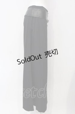 画像3: BPN / 合皮ベルト付きロングスカート M ブラック O-25-07-29-028-GO-SK-IG-ZS