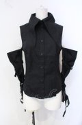 BPN / アームカバー付きノースリーブブラウス M ブラック O-25-07-29-029-GO-BL-IG-OS
