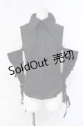 BPN / アームカバー付きノースリーブブラウス M ブラック O-25-07-29-029-GO-BL-IG-ZY