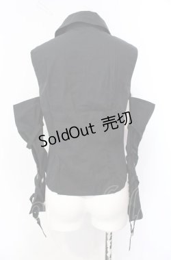 画像3: BPN / アームカバー付きノースリーブブラウス M ブラック O-25-07-29-029-GO-BL-IG-ZY