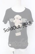 PINK HOUSE / メリーソートコラボTシャツ M クロ O-25-07-29-005-LO-TO-OW-OS
