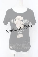PINK HOUSE / メリーソートコラボTシャツ M クロ O-25-07-29-005-LO-TO-OW-OS