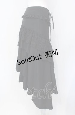 画像3: BPN / ウエストレースアップフィッシュテールランダムスカート M ブラック O-25-07-29-031-GO-SK-IG-OS