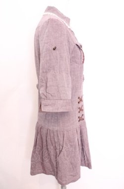 画像2: axes femme / ロールアップシャツワンピース M ラベンダー O-25-07-31-036-AX-OP-OW-OS