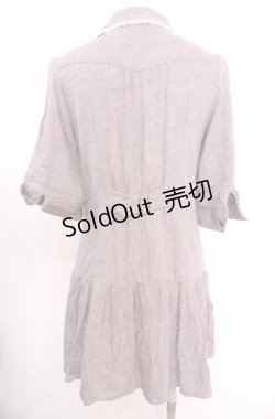 画像3: axes femme / ロールアップシャツワンピース M ラベンダー O-25-07-31-036-AX-OP-OW-OS