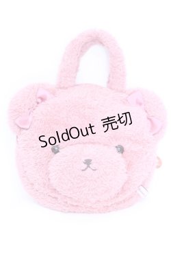 画像1: Maison de FLEUR / ピンくまニアトートバッグ  ピンク O-25-07-31-004-LO-BG-IG-ZT274