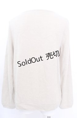 画像4: axes femme / レースアップニットプルオーバー M キナリ O-25-07-31-037-AX-TO-OW-OS