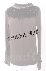 axes femme / ボア切り替えタートルインナープルオーバー M ブラウン O-25-07-31-038-AX-TO-OW-OS