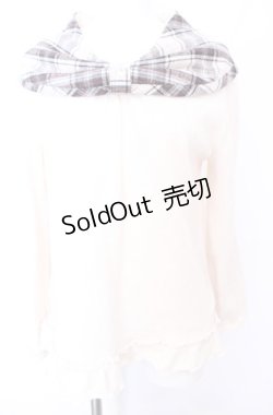 画像1: axes femme / ショールカラーニットプルオーバー M キナリ O-25-07-31-039-AX-TO-OW-OS