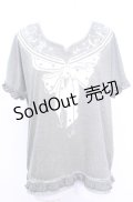 axes femme / スカーフプリントプルオーバー M カーキグリーン O-25-07-31-041-AX-TO-OW-OS