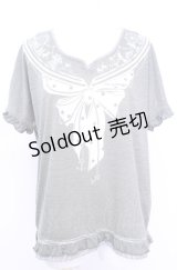 axes femme / スカーフプリントプルオーバー M カーキグリーン O-25-07-31-041-AX-TO-OW-OS