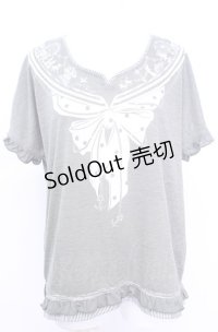 axes femme / スカーフプリントプルオーバー M カーキグリーン O-25-07-31-041-AX-TO-OW-OS
