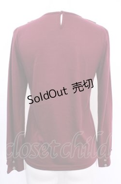 画像3: axes femme / パイピングカラーブラウス風プルオーバー M ワイン O-25-07-31-042-AX-TO-OW-OS