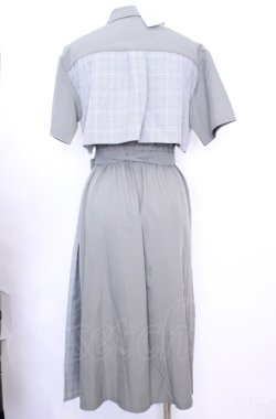画像4: axes femme / パッチワークワンピース F カーキグリーン O-25-07-31-046-AX-OP-OW-OS