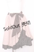 axes femme / バイカラーフリルスカート M ピンク×ブラウン O-25-07-31-053-AX-SK-OW-OS