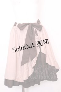 axes femme / バイカラーフリルスカート M ピンク×ブラウン O-25-07-31-053-AX-SK-OW-OS