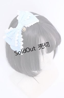 画像1: Angelic Pretty / Lovelyギンガムカチューシャ  サックス O-25-07-31-006-AP-AC-IG-OS