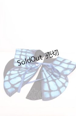 画像1: Royal Princess Alice / Fairy Butterfly2025　つけ襟  アオ×クロ O-25-07-31-1058-LO-ZA-OW-OS