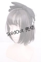 metamorphose / レースリボンカチューシャ  クロ×シロ O-25-07-31-1062-ME-AC-OW-OS