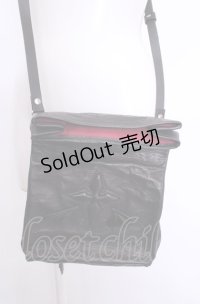 zerone-ゼローネ- / 十字架と羽ショルダーバッグ  ブラック O-25-07-31-1005-PU-BG-OW-OS