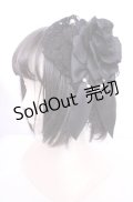 ATELIER PIERROT / 薔薇レースカチューシャ  ブラック O-25-07-31-1066-EL-TO-OW-OS