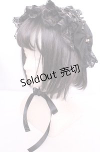 HAPPINYASS / レースアップヘッドドレス  クロ×ゴールド O-25-07-31-1067-LO-AC-OW-OS