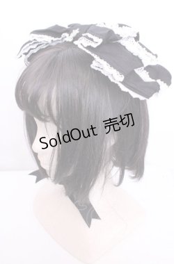 画像1: ALICE and the PIRATES / Dolly Ribbonヘッドドレス  クロ×シロ O-25-07-31-1068-PA-AC-OW-OS