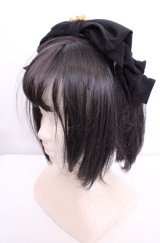 metamorphose / 和風リボンカチューシャ  クロ O-25-07-31-1070-ME-AC-OW-ZT0803N