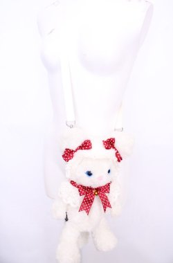 画像2: BABY,THE STARS SHINE BRIGHT / ねこくみゃポシェット  シロ O-25-07-31-1079-BA-BG-IG-OS