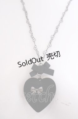 画像1: Eri Aino's collaboration / AE*ハートネックレス  クロ O-25-07-31-1006-LO-AC-OW-OS