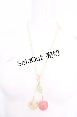画像2: Q-pot. / チェリーネックレス  アカ×ゴールド O-25-07-31-1084-QP-AC-OW-ZT485