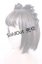 Innocent World / フリルサテンリボンカチューシャ  クロ O-25-07-31-1087-IW-AC-IG-OS