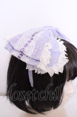 画像2: BABY,THE STARS SHINE BRIGHT / からみ３段ティアードジャンパースカートセットのカチューシャ単品  ラベンダー O-25-07-31-1092-BA-AC-OW-OS