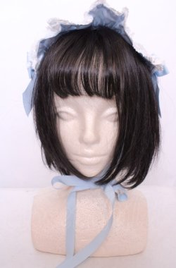 画像2: BABY,THE STARS SHINE BRIGHT / Creamy Ribbonヘッドドレス  サックス O-25-07-31-1093-BA-AC-OW-OS