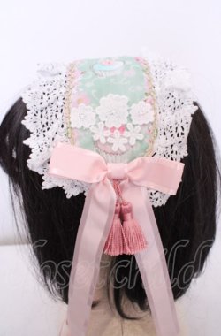 画像2: BABY,THE STARS SHINE BRIGHT / SA・KU・RA Cafe a la mode柄ヘッドドレス  若草 O-25-07-31-1094-BA-AC-OW-OS
