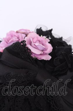 画像2: BABY,THE STARS SHINE BRIGHT / Rose Partyヘッドドレス  クロ O-25-07-31-1098-BA-AC-OW-OS