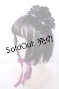 ALICE and the PIRATES / Melty Mermaid Princess柄丸型ヘッドドレス  クロ×パープル O-25-07-31-1100-PA-AC-OW-OS
