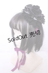 ALICE and the PIRATES / Melty Mermaid Princess柄丸型ヘッドドレス  クロ×パープル O-25-07-31-1100-PA-AC-OW-OS