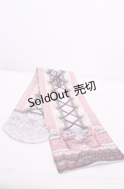 画像1: abilletage / コルセットオーバーニーソックス  ピンク O-25-07-31-1112-GO-ZA-OW-OS