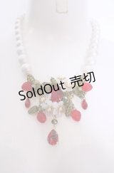 Atelier＊Silencio / ワイルドストロベリー　リトルレディネックレス  アカ×シロ O-25-07-31-1009-LO-AC-OW-OS