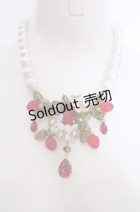 Atelier＊Silencio / ワイルドストロベリー　リトルレディネックレス  アカ×シロ O-25-07-31-1009-LO-AC-OW-OS