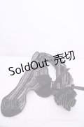 ALICE and the PIRATES / A/Pストライプシースルーオーバーニーソックス  クロ×シロ O-25-07-31-1115-PA-ZA-OW-OS